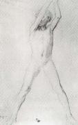 Edgar Degas Study for the youth with Arms upraised Germany oil painting artist
